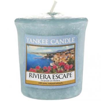 Yankee Candle 1507719E - 49 g Riviera Escapar  Vela Votiva color azul