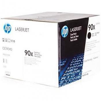 HP 90X High Yield Black Toner Cartridge Twin Pack, Original LaserJet, 24,000 Pages Each