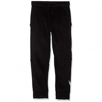 NIKE B NK THRMA Pant GFX Pants, Niños, Black/Lime Blast, S
