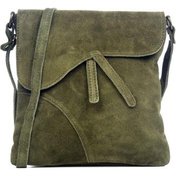 Bolso Bandolera Ulfa de Piel Gamuza para Mujer - Hecho en Italia, Vera Pelle Italiana