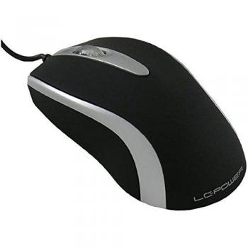 LC Power M709BS - Ratón óptico con USB, Color Negro