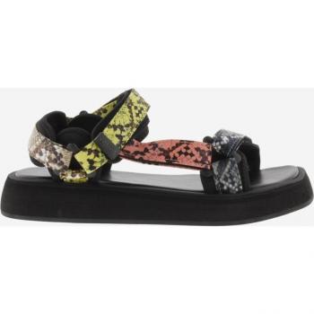 Chanclas de mujer serpiente multicolor con tiras adherentes
