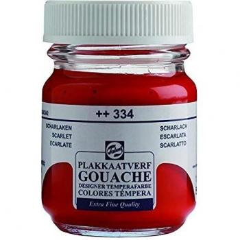 GOUACHE TALENS Nº334 50ml ROJO ESCARLATA