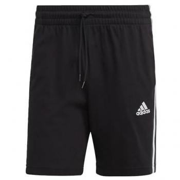 Adidas Men's Essentials 3-Stripes Black Shorts