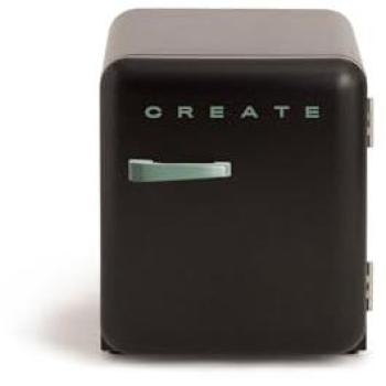 Frigorífico Retro Mini 48L Gas R600a Ecológico Negro/Verde F