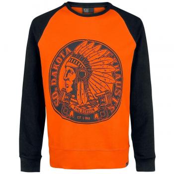 King Kerosin So. Dakota Sudadera Naranja/Negro XXL