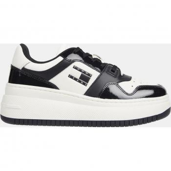 Tommy Jeans Women's Retro Basket Low Top Platform Sneakers in Beige