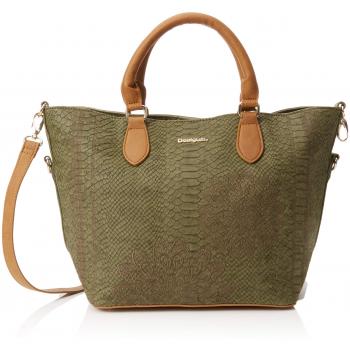 Desigual - Bols_aquiles Florida, Bolso Mujer, Verde