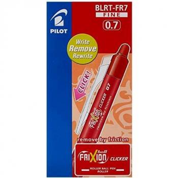 Pilot - Frixion Ball Clicker - Bolígrafo borrable - Roller Tinta De Gel - Rojo - Punto Medio -
