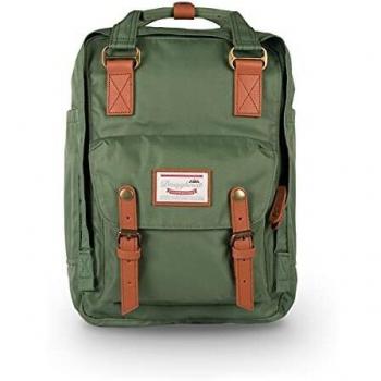 Doughnut Macaroon 14-Inch Lightweight Water-Resistant Backpack for Men and Women - Melon Green