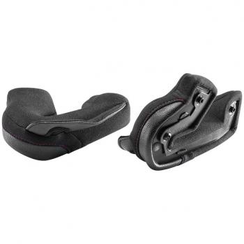 Almohadillas para mejillas Nolan N100-5 Plus Clima Comfort 60 mm Negro/Rojo