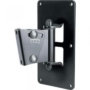 K&M 24481 Black Steel Speaker Wall Mount