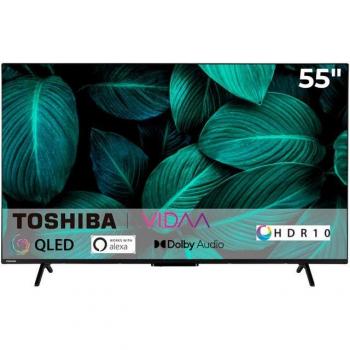 Televisor Toshiba QLED 55 4K Ultra HD Smart TV Negro 250 cd/m²