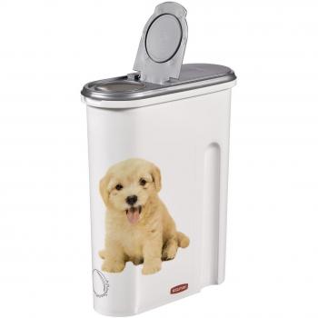Curver 182004 Contenedor para Pienso de 1.5 Kg, Resina, Blanco, 30x25x10 cm