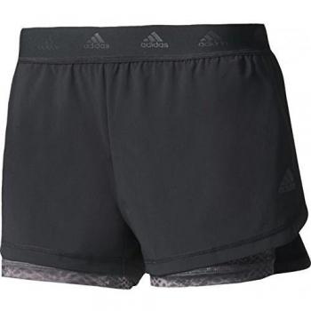 adidas 2In1 AOP Pantalón Corto, Mujer, Negro, XS