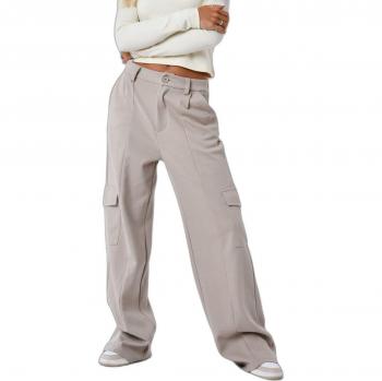 Pantalón de vestir oversize para mujer Project X Paris Beige Crème S