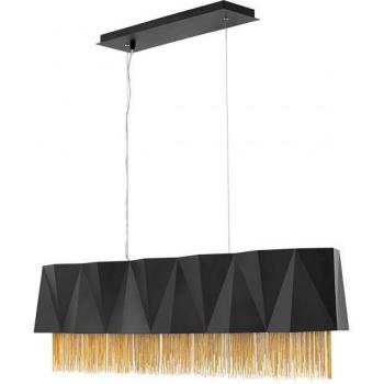 Lámpara colgante Zuma Satin negro/oro 33,2 cm E27