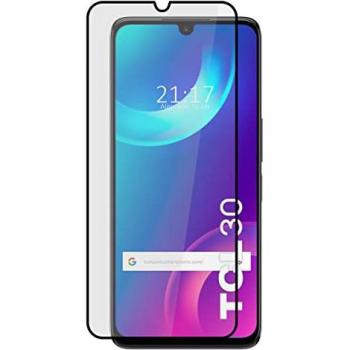 Protector Cristal Templado 5D Completo Negro para TCL 30 / 30 5G / 30 Plus