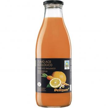 Delizum Zumo ACE Ecológico de Zanahoria, Naranja y Limón 750ml Bio
