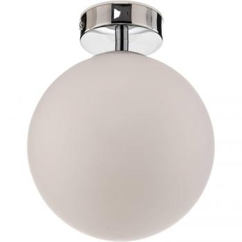 Lámpara de techo Arcchio Maviris, globo de 18 cm, moderno en plateado, hecho de metal e.o., para cuarto de baño, con 1 llama