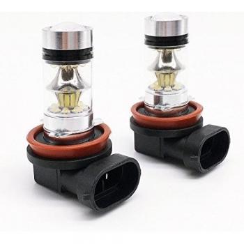 Hugooo 60W H11 de Alta Potencia LED Super Brillante 6000K Niebla Bombillas 1000LM DRL para el Coche Vehículos Carro de la Lámpara de Reemplazo Blanco del Xenón-Pack de 2
