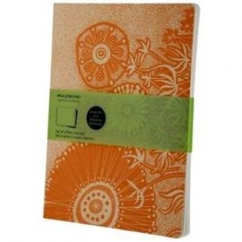 Moleskine Cover Art Flower Fantasy Plain Journal