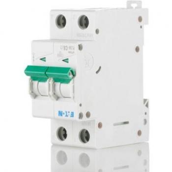 Eaton 2-Pole Circuit Breaker C Curve, 6A, 440V, IP20, DIN Rail Mount, 10 kA Cutting Power