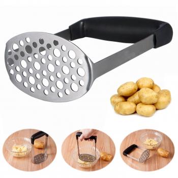 Itian Machacador de Patatas, Trituradora de Patata de Acero Inoxidable Sandalias para Airear el Césped