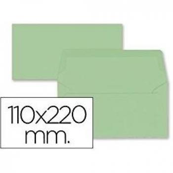Liderpapel SB67 - Pack de 9 sobres, 110 x 220 mm, color verde