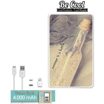Becool® - Batería Externa Power Bank 4000 mah + Gratis 1 cable USB-MicroUsb