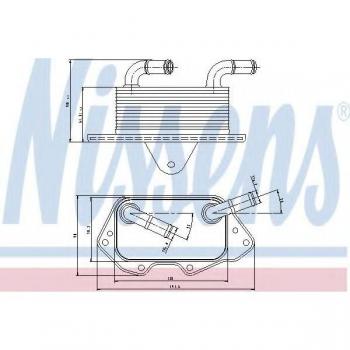 Enfriador de aceite NISSENS 90662