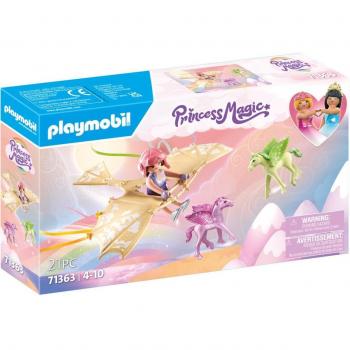 PLAYMOBIL PRINCESS MAGIC - PASEO CON POTROS PEGASO EN LAS NUBES, 71363