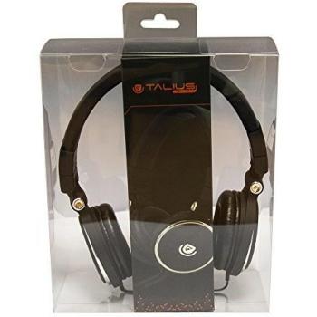 Talius HPH-5001 - Auricular Diadema, microfono, Control Volumen, Color Negro