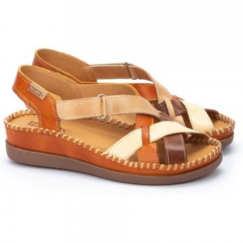 Sandalia Pikolinos para mujer en color cuero