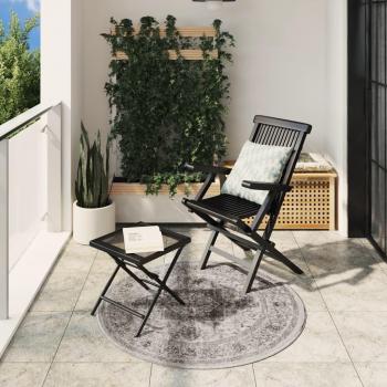 Alfombra Interior y Exterior Vintage Ø 120 cm Multicolor ARBIZU