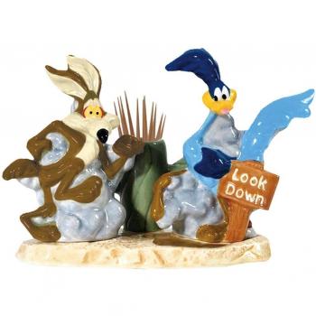 Juego de salero y pimentero - Looney Tunes - Wile E Coyote soporte de palillo de dientes 23834
