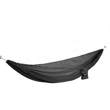 ENO Sub6 Ultralight Hammock - Grey, Black, Charcoal - Size: One Size - Unisex - Lightweight Camping - 30 Denier Rip Stop Nylon - Strong Breathable Fast Drying - Dyneema Fiber Lines - Weight: