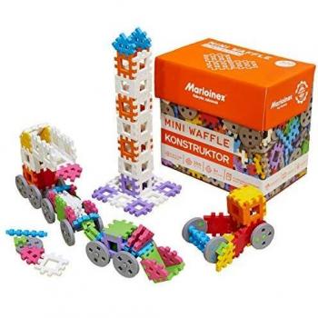 Marioinex Mini Waffle Constructor - Set de 300 Bloques de Construcción Multicolores