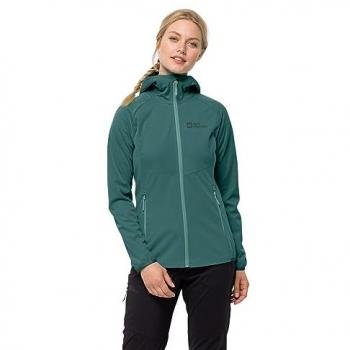 Chaqueta Softshell Mujer Jack Wolfskin Go Hike Verde XS