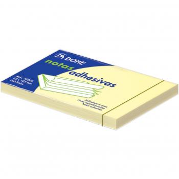 Dohe Bloc de 100 Notas Adhesivas 75x125mm - Color Amarillo