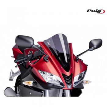 Cúpula Racing Puig para Yamaha YZF-R125 2008-2018 - Tono Ahumado Oscuro