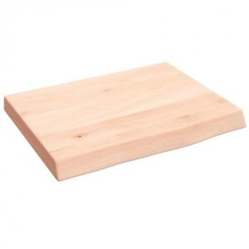Estante de pared 40x30x(2-4) cm de madera maciza roble sin tratar