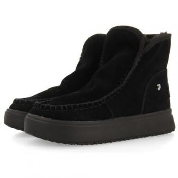 Gioseppo Botas Australianas de mujer 73284 Vecses Negro de piel con forro de pelo