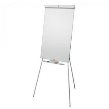 Caballete trípode magnético de acero Nobo Classic 1901916 con pizarra Nano Clean para conferencias
