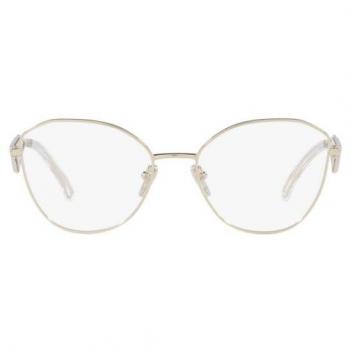 Prada PR 52ZV ZVN1O1 Women’s Eyeglasses Gold Size 55 - Blue Light Block Available
