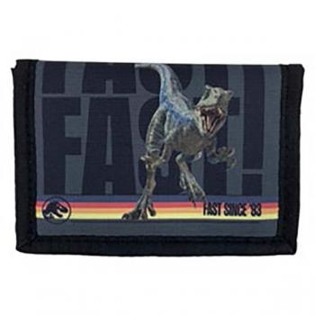 Billetera Jurassic World Roar! de CYP BRANDS - Universal Studios, diseño temático de Jurassic World, material resistente, múltiples compartimentos para tarjetas y billetes, cierre seguro