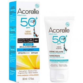 Acorelle - Crema Solar Bebe SPF50 Bio, 50ML