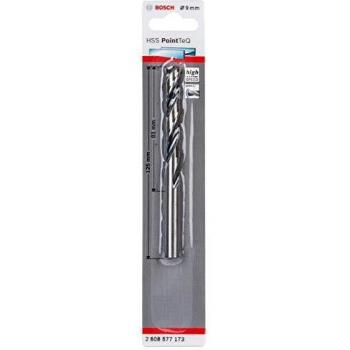 Bosch Professional Broca helicoidal HSS PointTeQ, para metal, 9 x 81 x 125 mm, accesorio de taladro