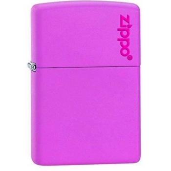 Zippo Pink Matte Logo Mechero, Metal, Rosa, 3.5x1x5.5 cm