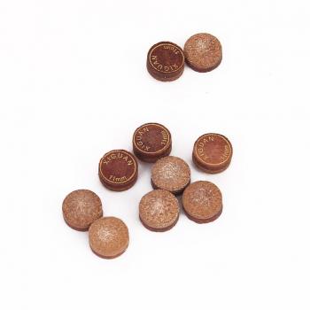Tacos De 10 Piezas De 11 X 5 Mm De Cuero De La Piscina Del Billar Puntas Marrones